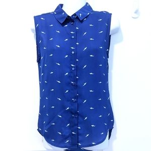 BONGO Shark Print Blouse